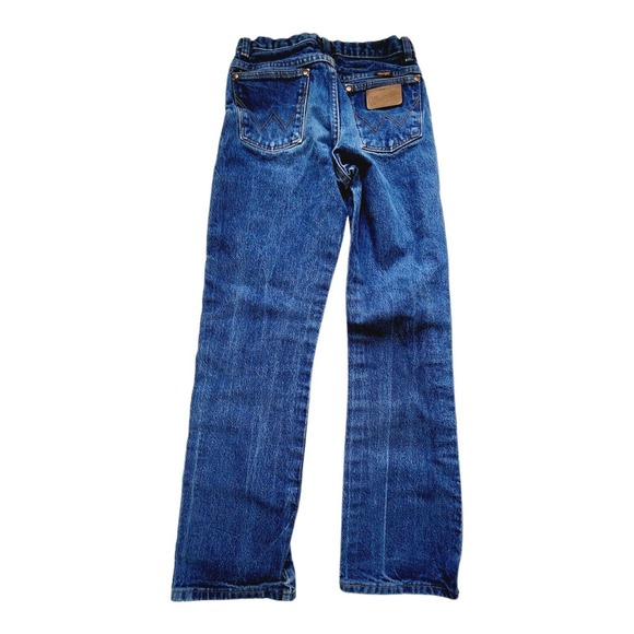 Boys Wrangler Denim Jeans 13MWZBP Cowboy Cut Original Fit Adjustable Waist Sz 16 - Picture 6 of 9